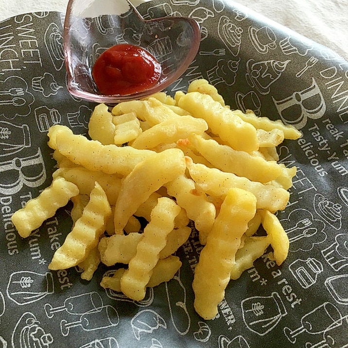 冷凍ポテト♪トースター焼きポテト塩コショウ味♡